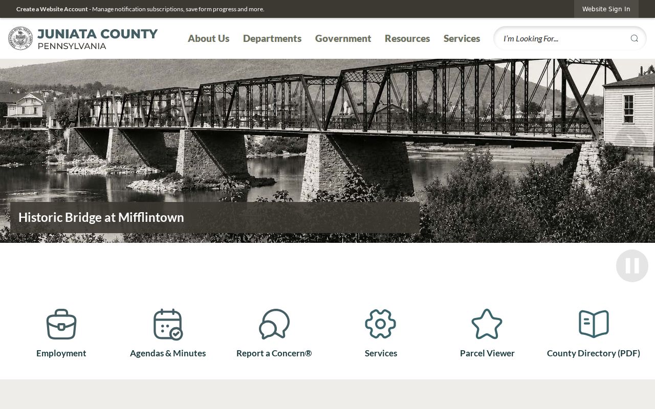 Juniata County criminal records department directory